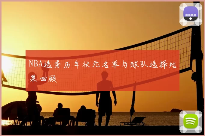 NBA选秀历年状元名单与球队选择结果回顾