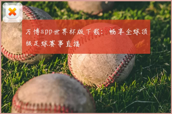 万博app世界杯版下载：畅享全球顶级足球赛事直播